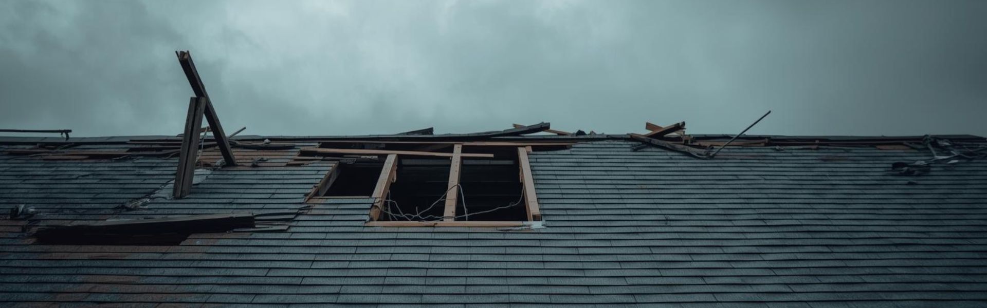 Houston neighborhood roofs after a storm; step-by-step guide to filing a roof insurance claim in Houston, TX
